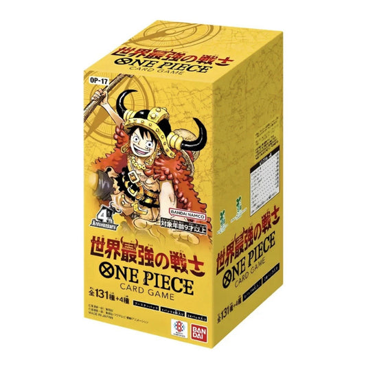 One Piece OP-17 Booster Box JP The World’s Strongest Warriors 24 Bustine