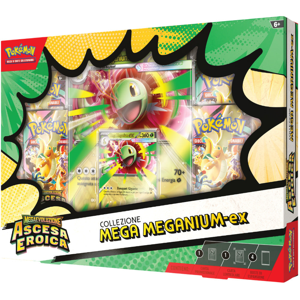 Pokémon MEGA-Evoluzioni Ascesa Eroica Emboar - Feraligatr - Meganium