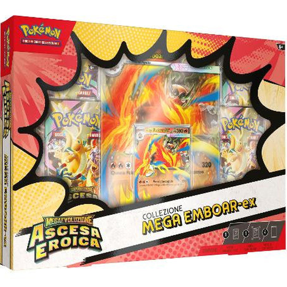 Pokémon MEGA-Evoluzioni Ascesa Eroica Emboar - Feraligatr - Meganium