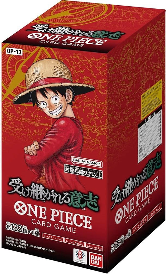 One Piece TCG Booster Box CARRYING ON HIS WILL OP13 OP-13 - JAP